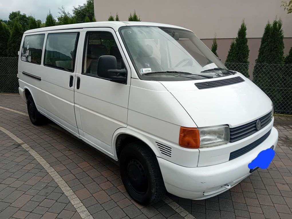 Vw transporter long długi 2.4d 9 osób hak