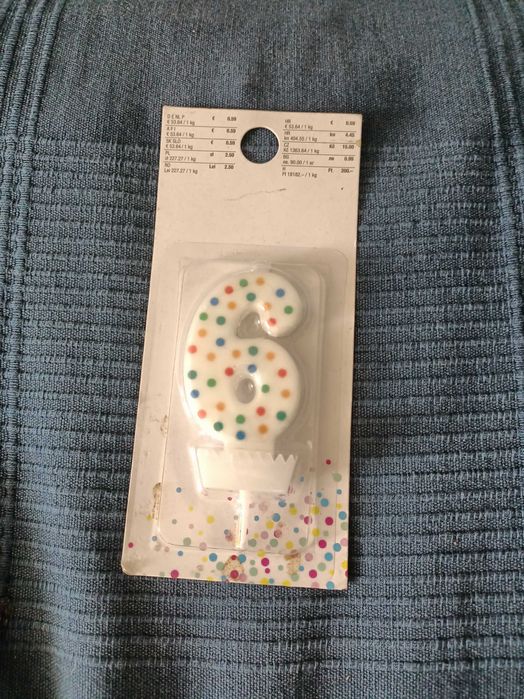 Świeczka urodzinowa 6