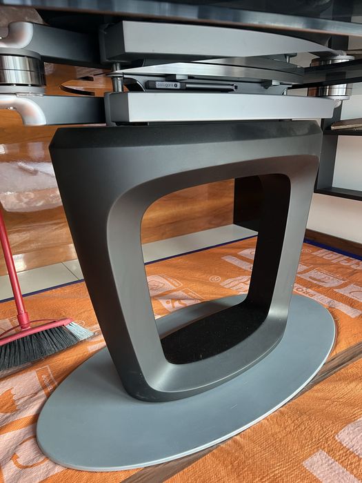 Stół rozkładany ORBITAL czarne szklo