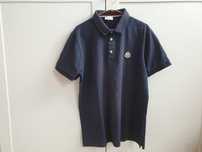 Granatowa koszulka polo M L t-shirt