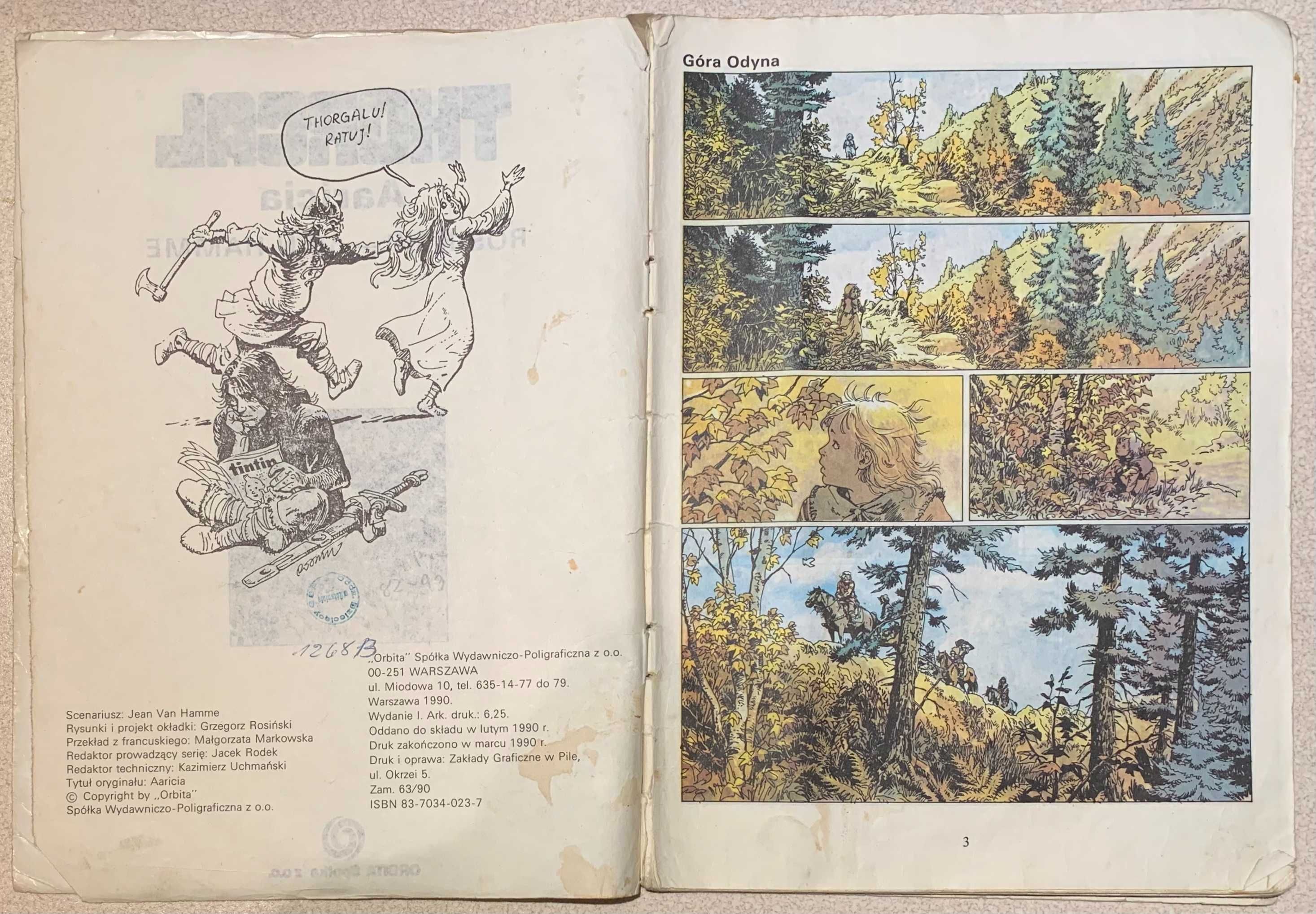Thorgal. Aaricia. Tom 14 | Rosiński, Van Hamme | 1990 | Orbita