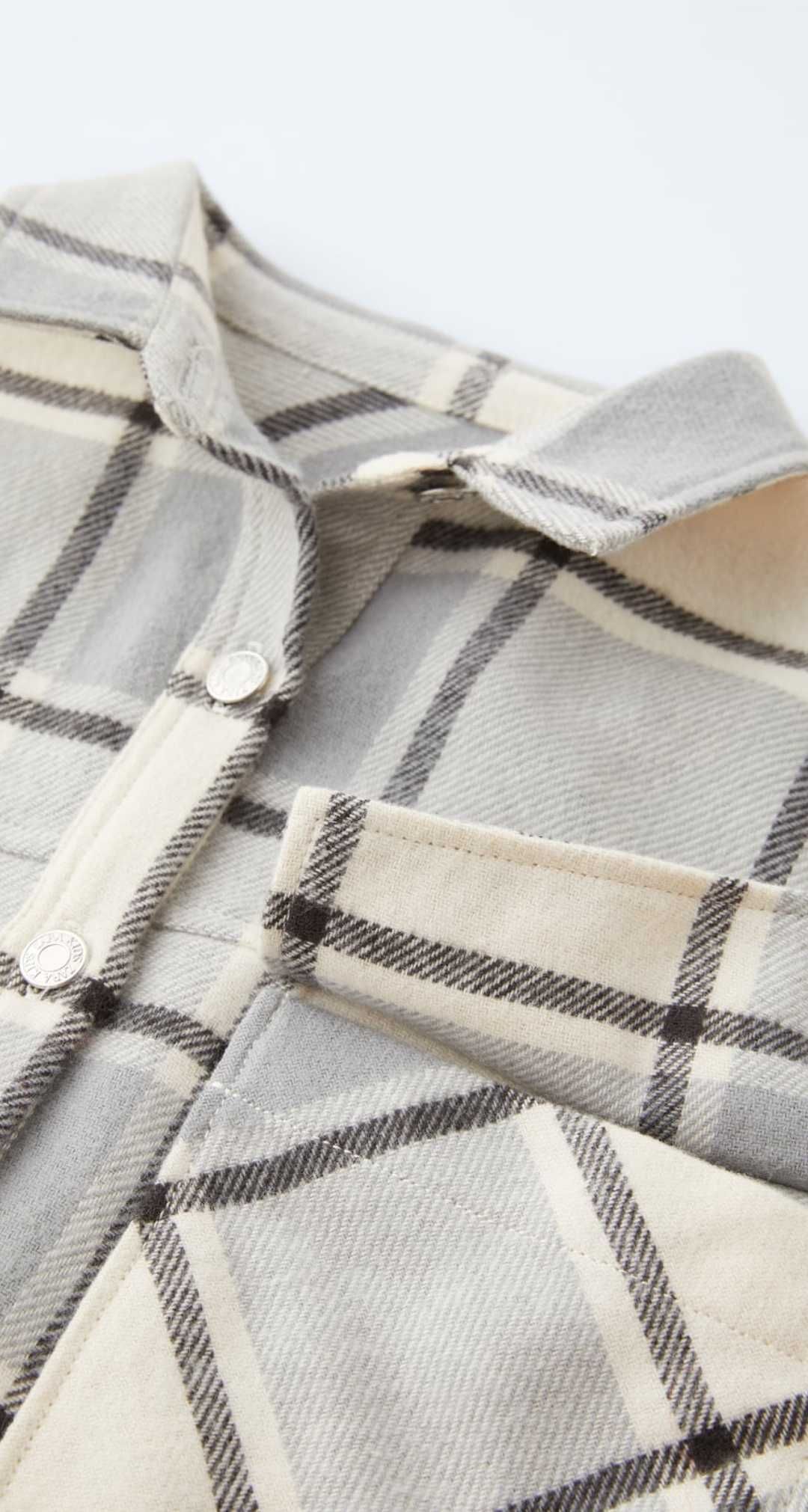 Рубашка Zara 9-10 років/140-146 см сорочка в клітинку байка