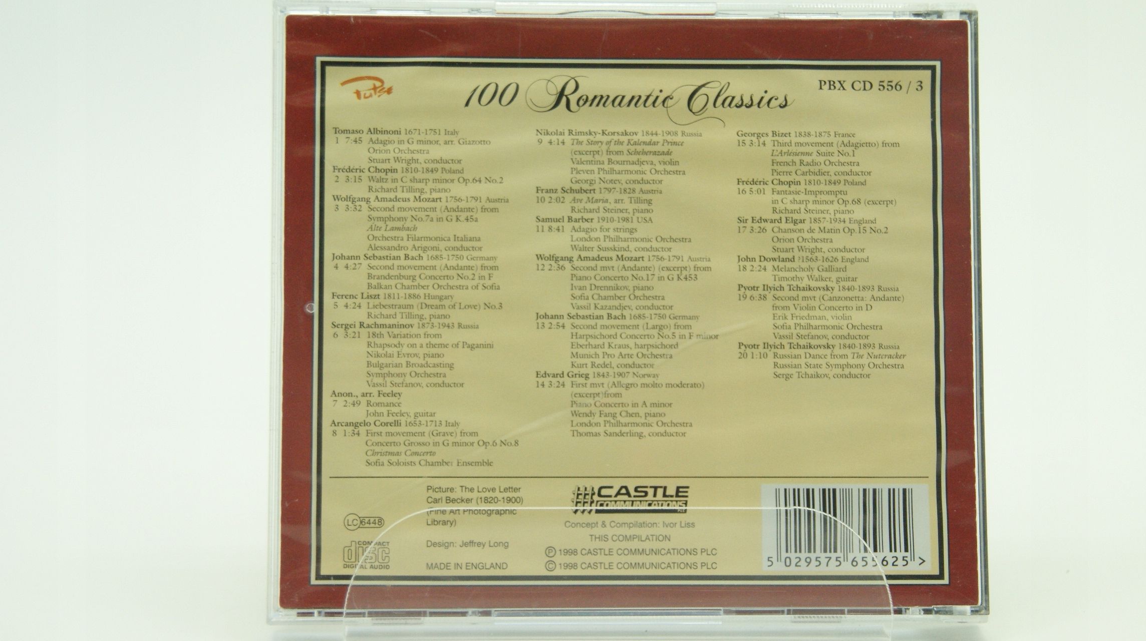 Cd - Various - 100 Romantic Classics Volume Three