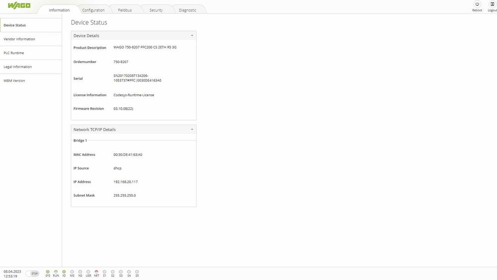 Sterownik WAGO PLC PFC200 z GSM możliwa faktura