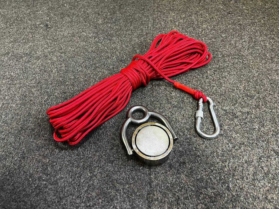 Магніт 200кг Мотузка Карабін 20м Двосторонній Рухоме кріпленя LNM60-4