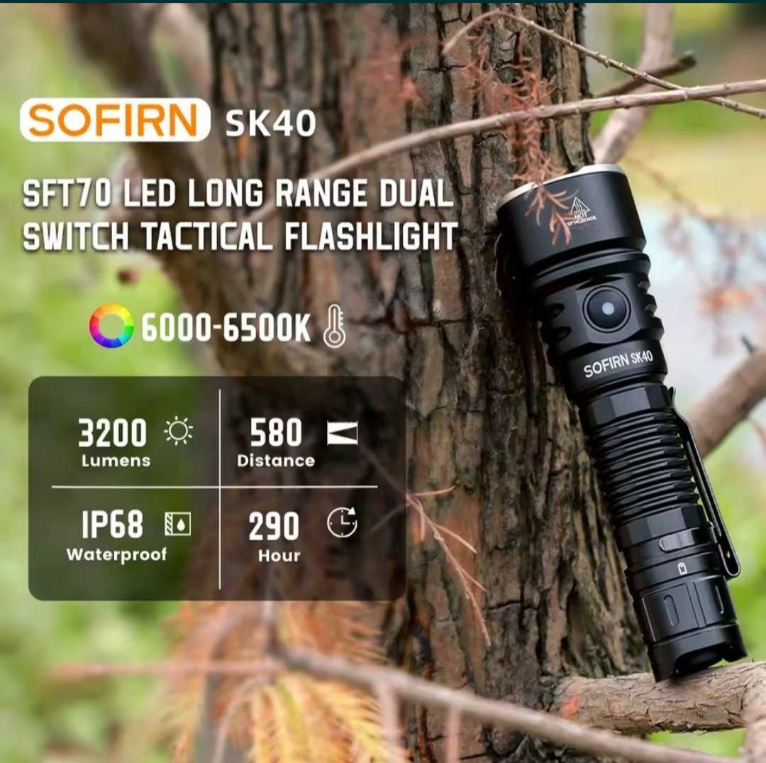 Тактический фонарь sofirn sk40