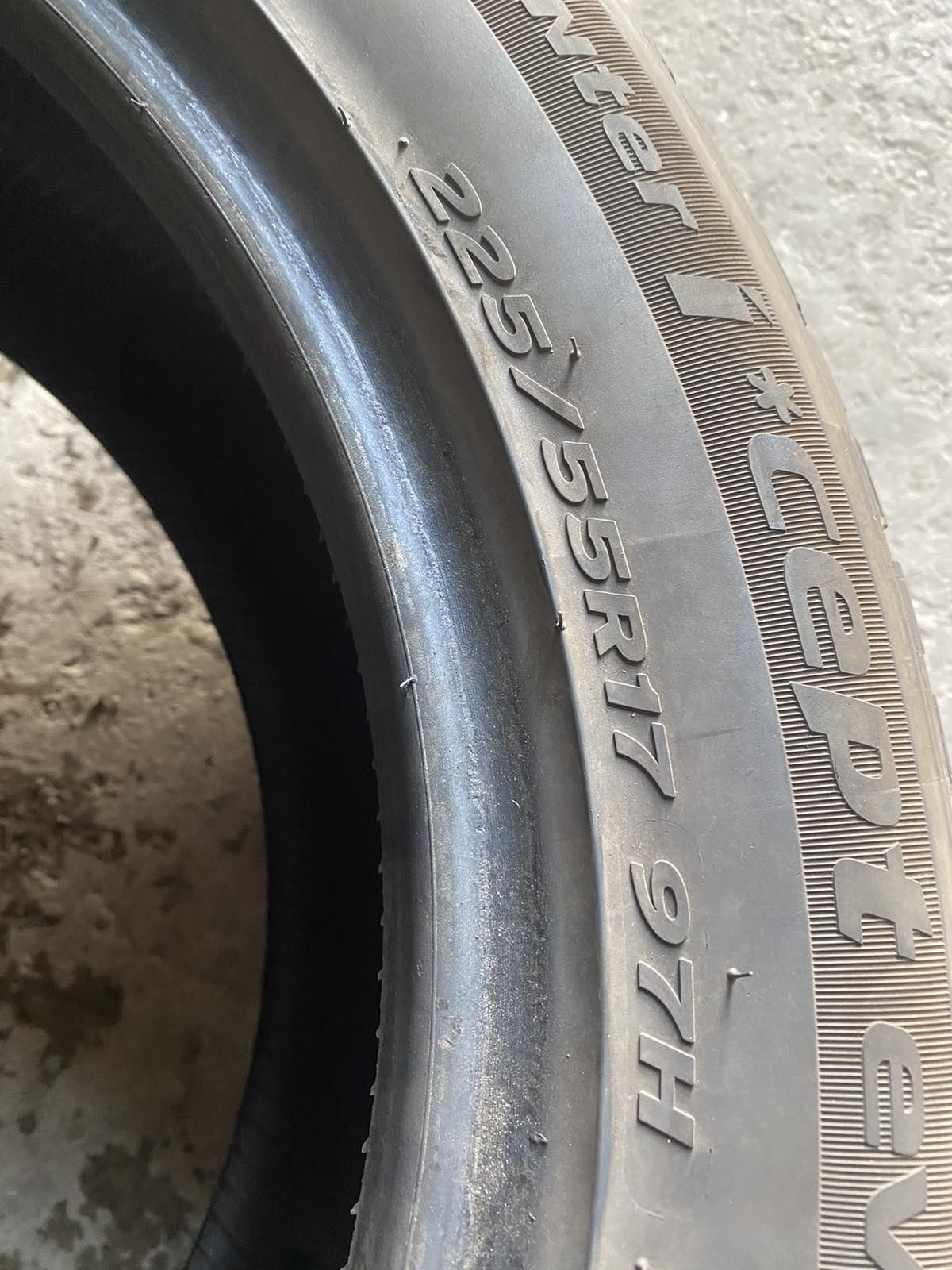 225.55.17 Hankook 1шт зима БУ склад шины резина из Европы 55 R17