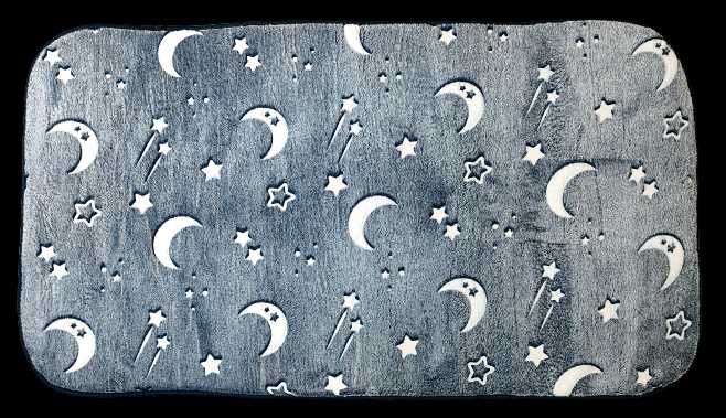 Świecący w ciemności dywan - Kosmos 60 x 110 cm