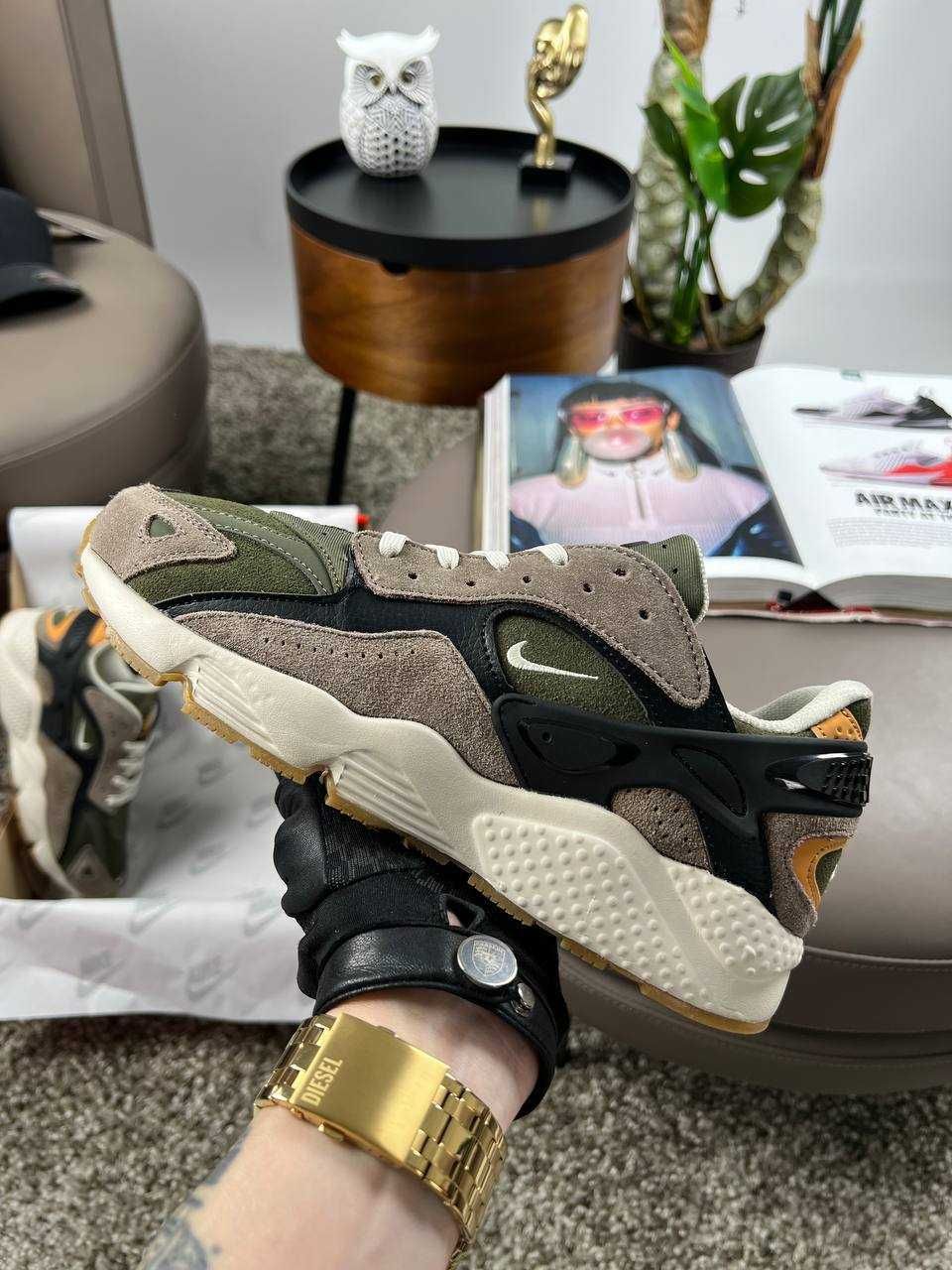 Чоловічі кросівки найк Nike Air Huarache Brown Khaki 41,42,43,44,45,46
