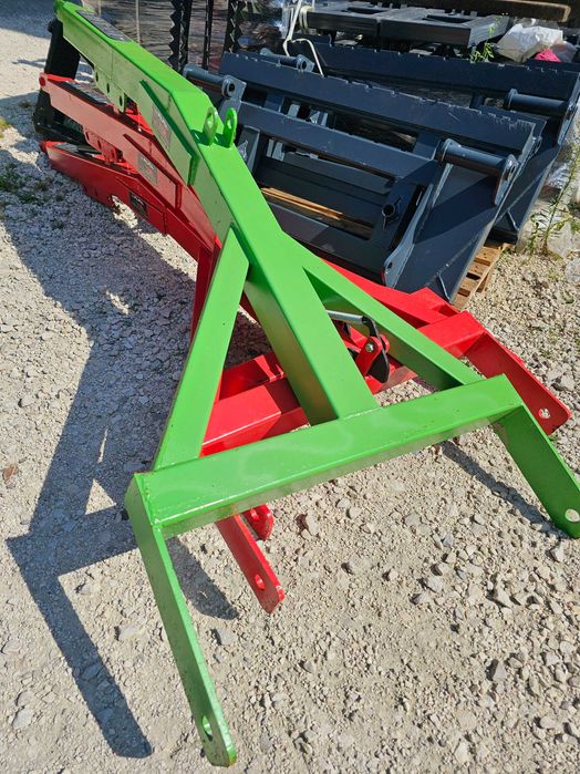 Dźwig linka na tył ciągnika łyżka / widły do tur ładowacz podnośnik