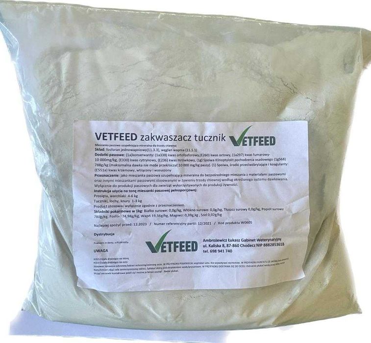 Zakwaszacz dla świń VetFeed Tucznik 3 kg