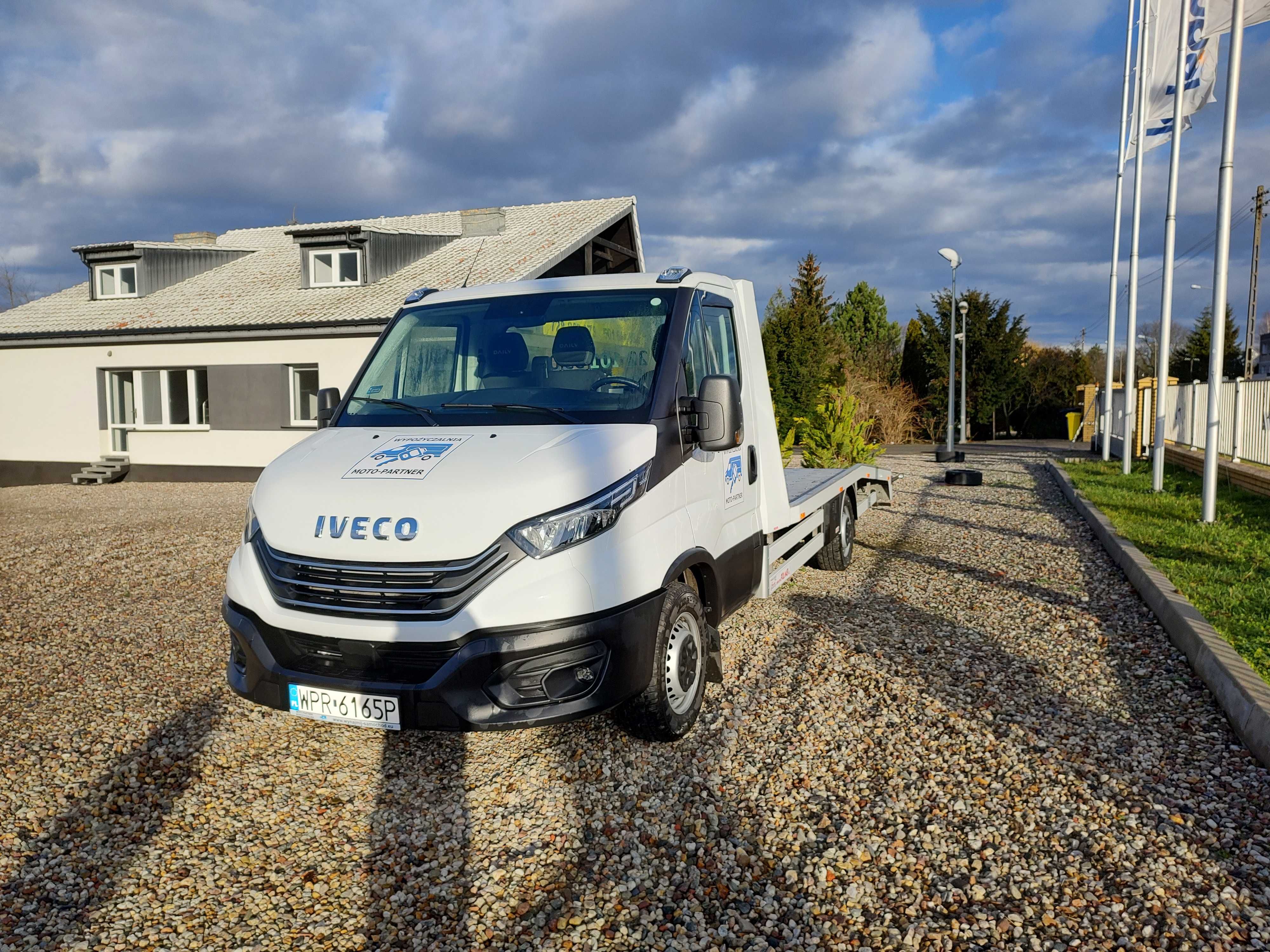 Wynajem Iveco Daily kat. B Autolaweta/Hak/Dostawczy/Wyciągarka/ POZNAŃ