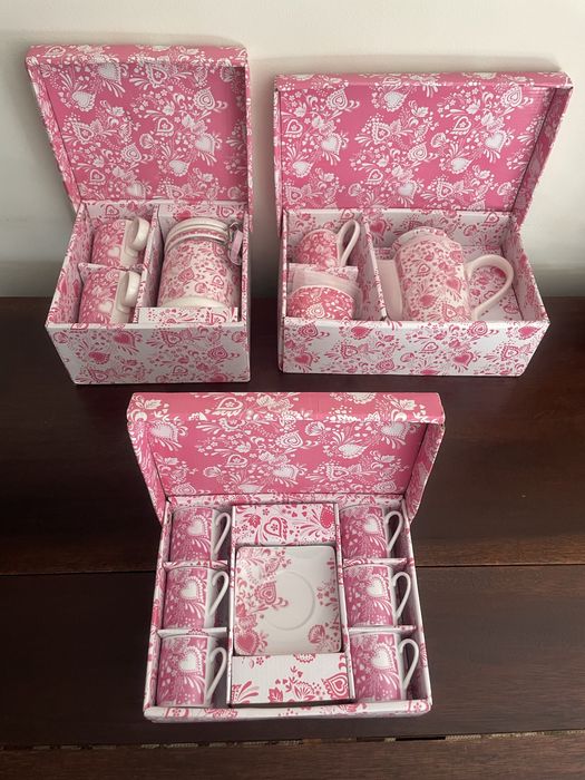 Conjunto de chá e café da Loja do Gato Preto - NOVO