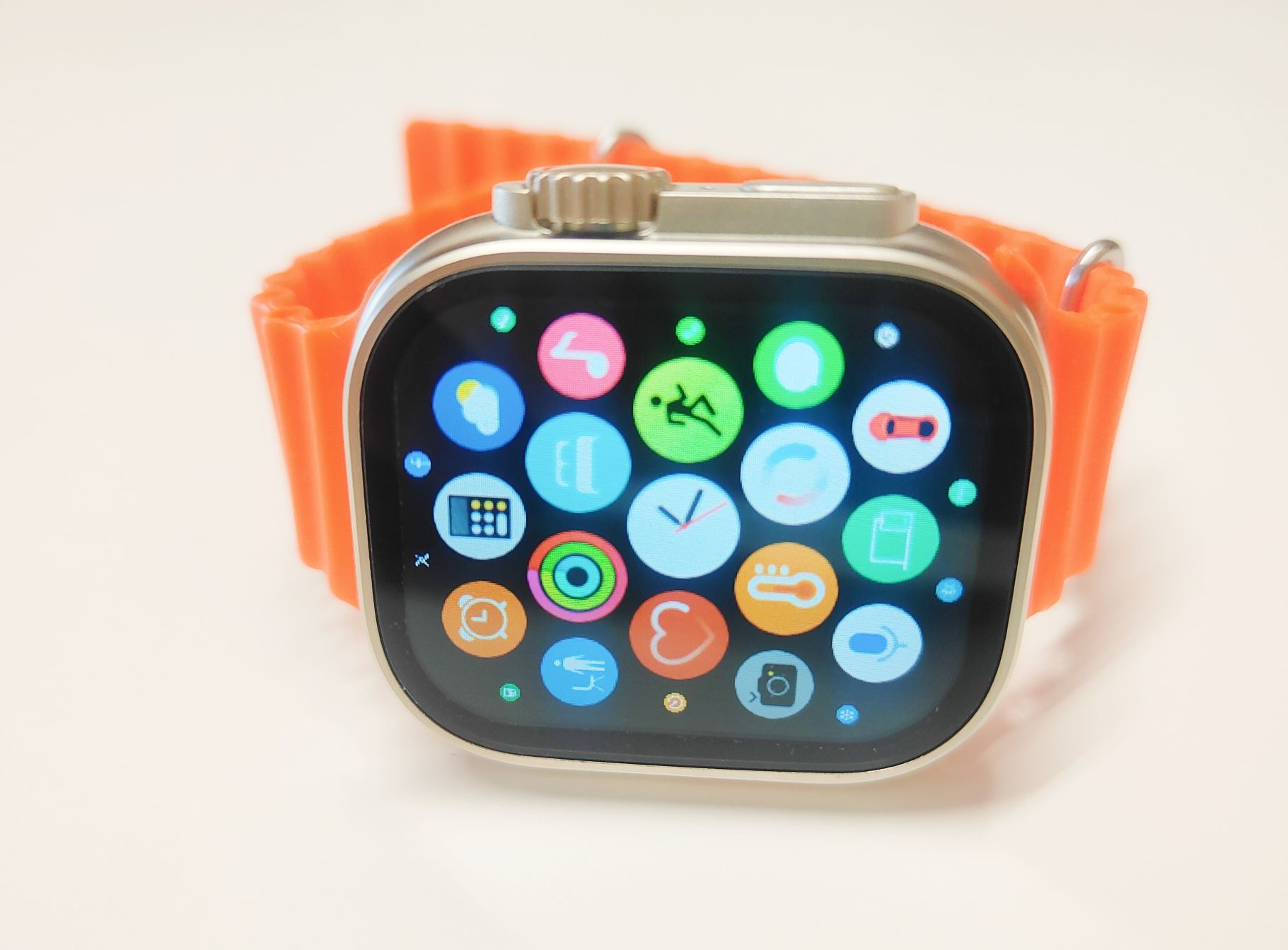 Conjunto smartwach com 7 braceletes e proteção de relógio em plástico