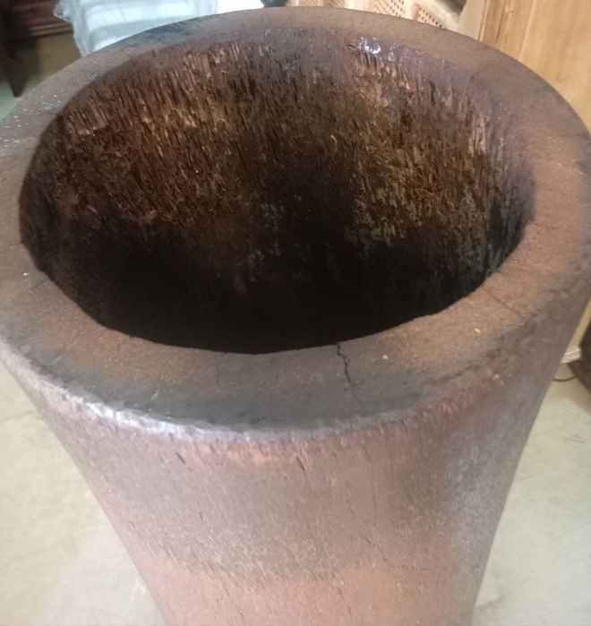 Vaso em tronco de palmeira 1.21 altura