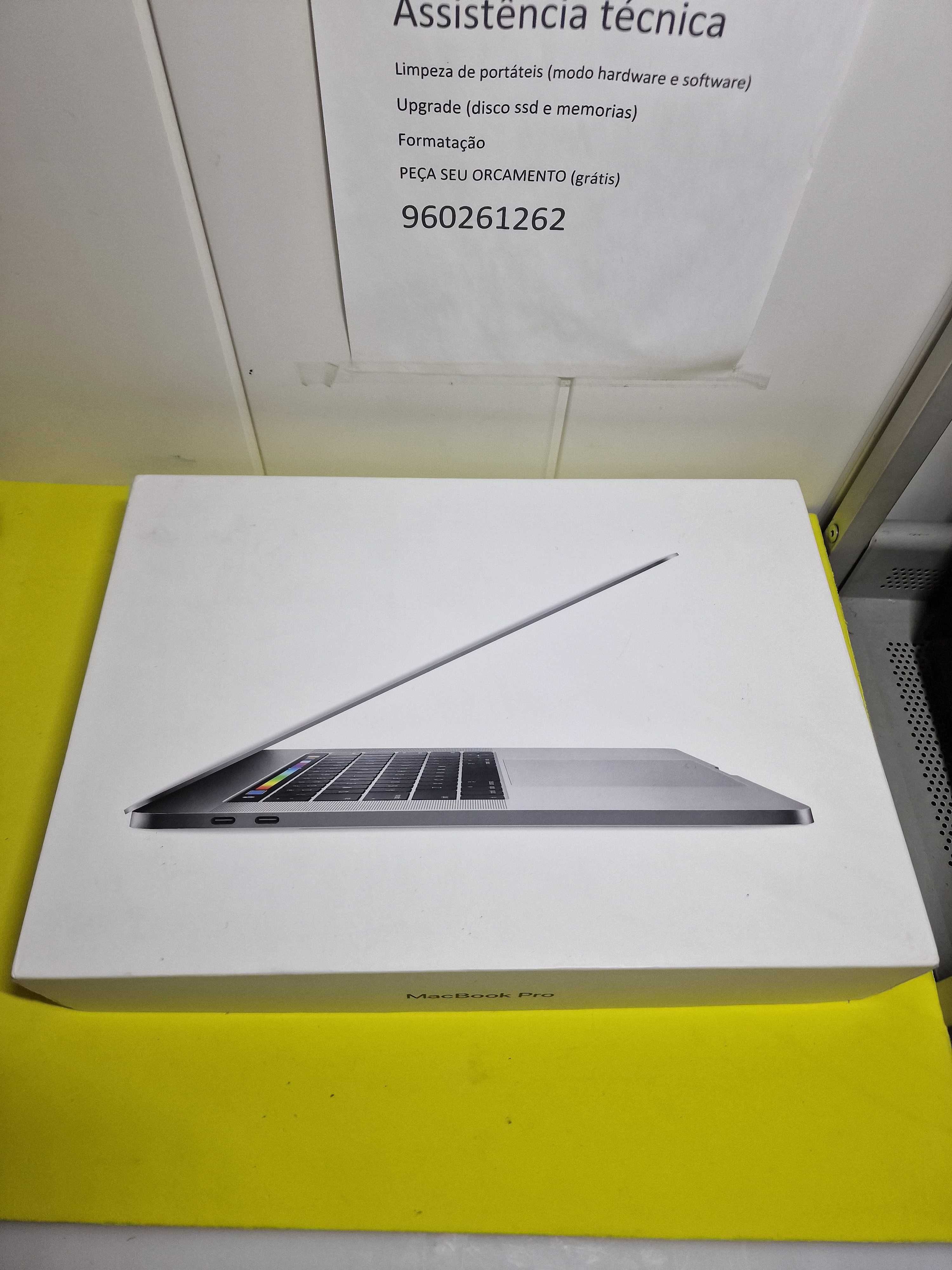 MacBook Pro 15 polegadas TOUCH BAR i7 16gb ram (2019 vários programas)