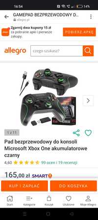 Gamepad bezprzewodowy do PC/XBOX ONE USB