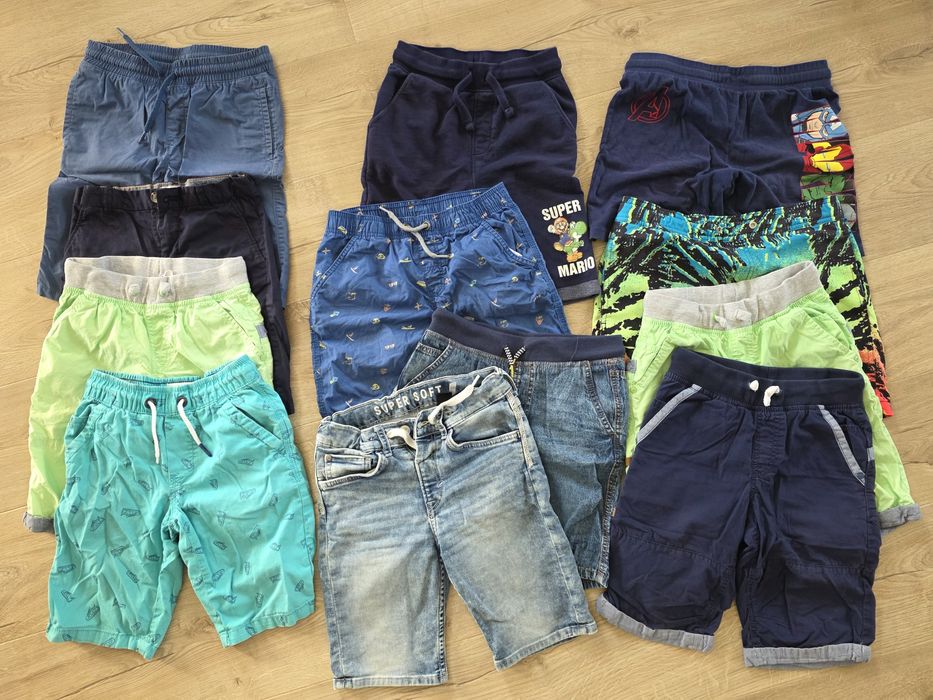 Paka 12 szt Spodenki krótkie spodnie 134 -146