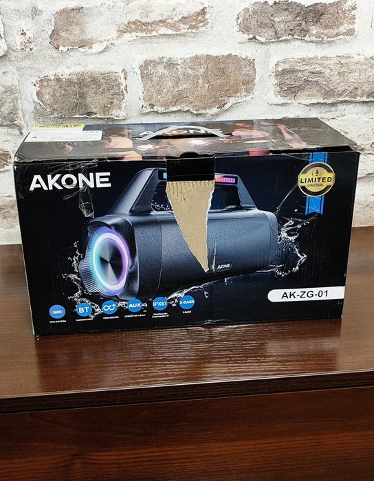 Портативная колонка  Bluetooth-динамик AKONE AK-ZG-01 80 Вт