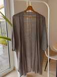 Kardigan sweter damski rozpinany cienki szary S Basic Reserved