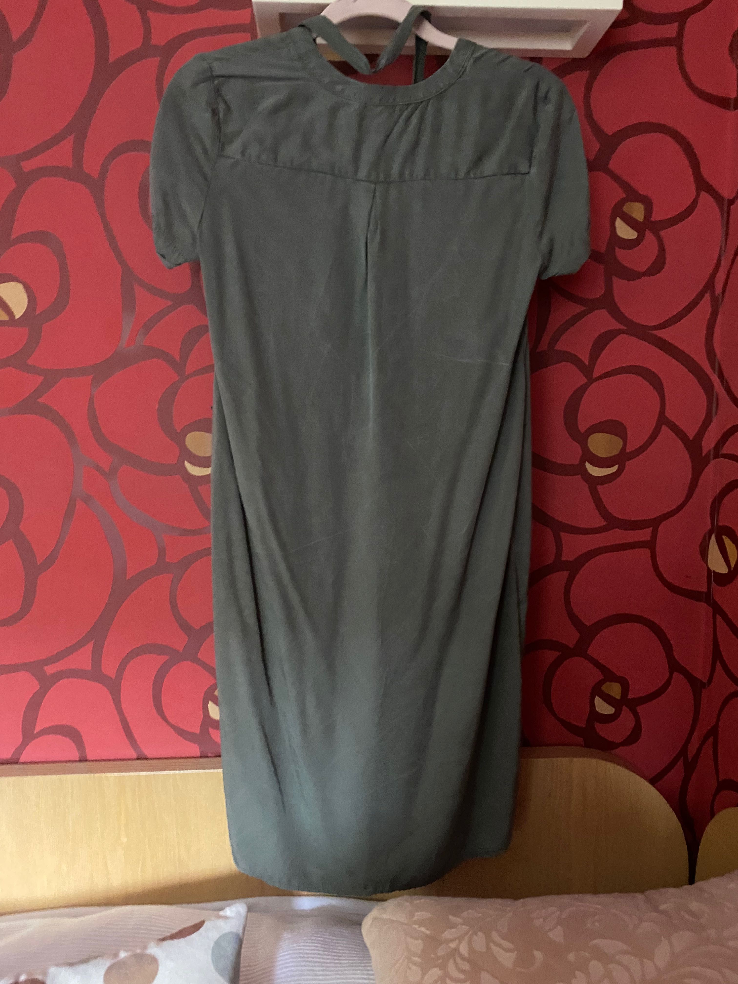 Camaïeu sukienka khaki S + pasek