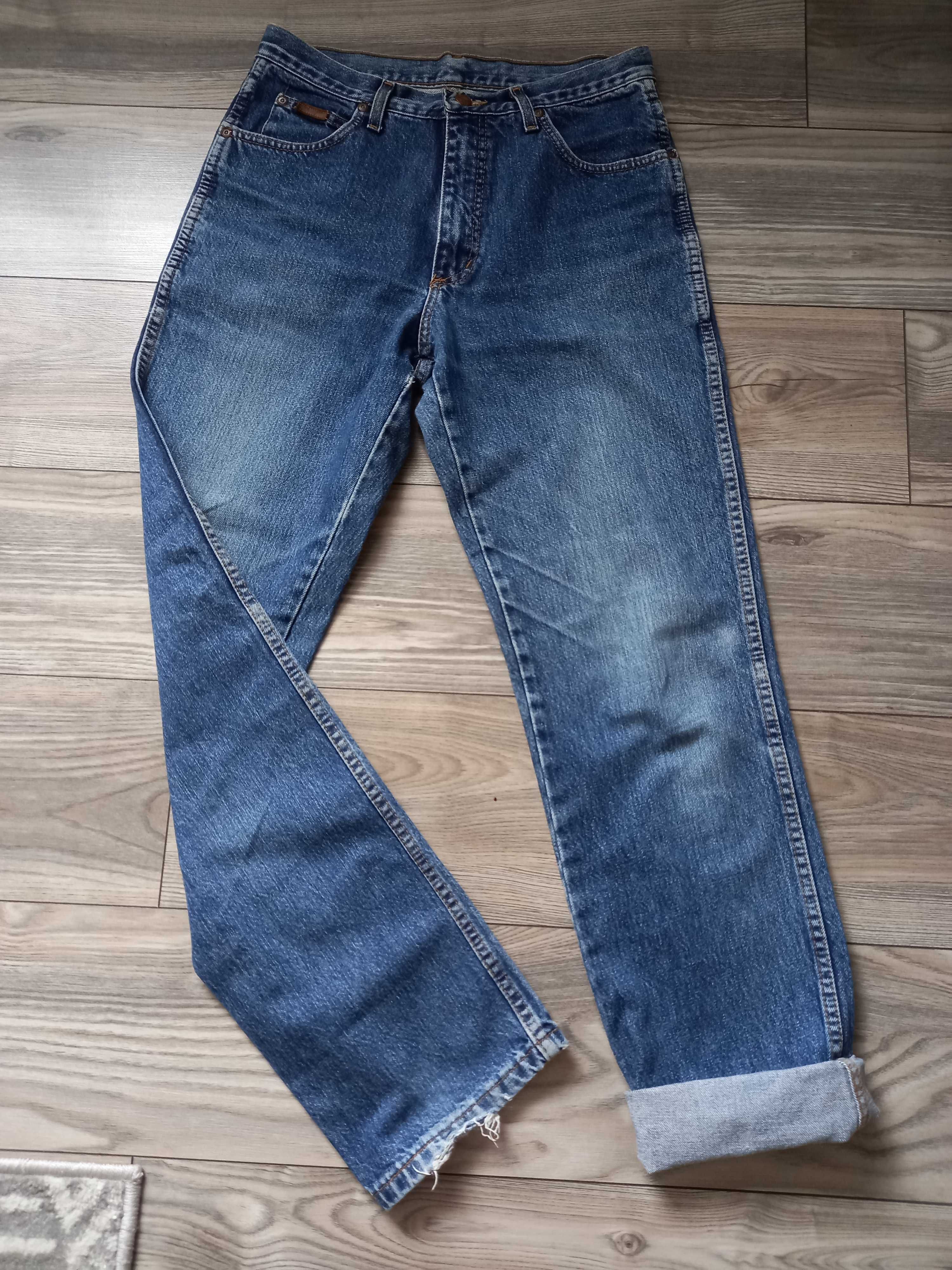 WRANGLER W29 M/L 38/40 wysoki stan oryginalne szerokie nogawki