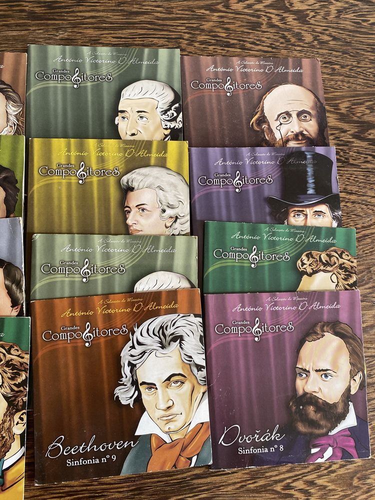 Conjunto 12 CDs “grandes compositores”-Mozart,beethoven…