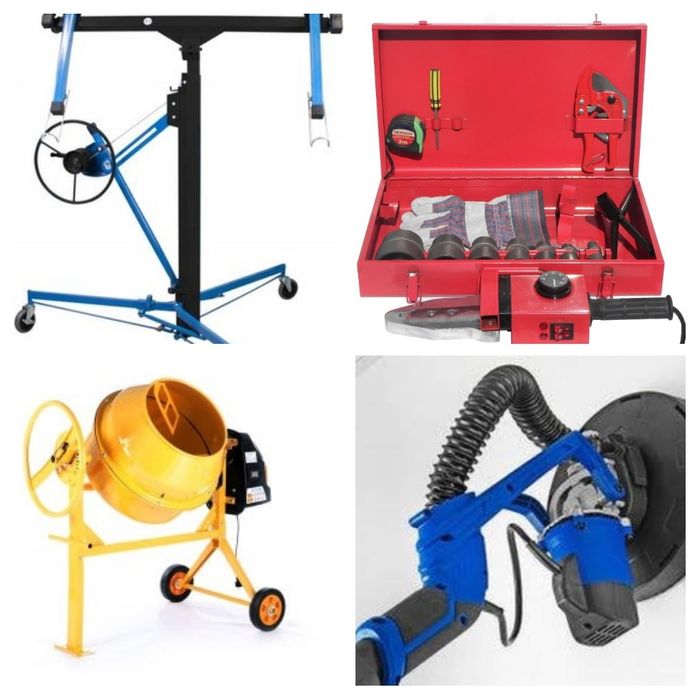 Wynajem,podnośnik do płyt,szlifierka do gładzi,gipsu,zgrzewarka