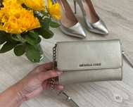 Michael Kors crossbody srebrna
