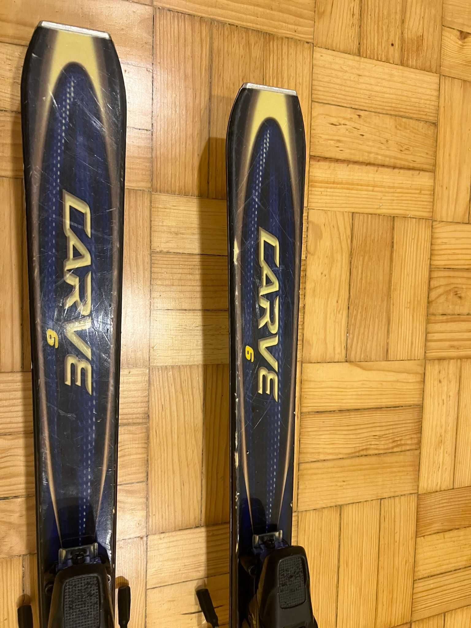 Skis Head 160 CARVE + Bastões +Saco de transporte