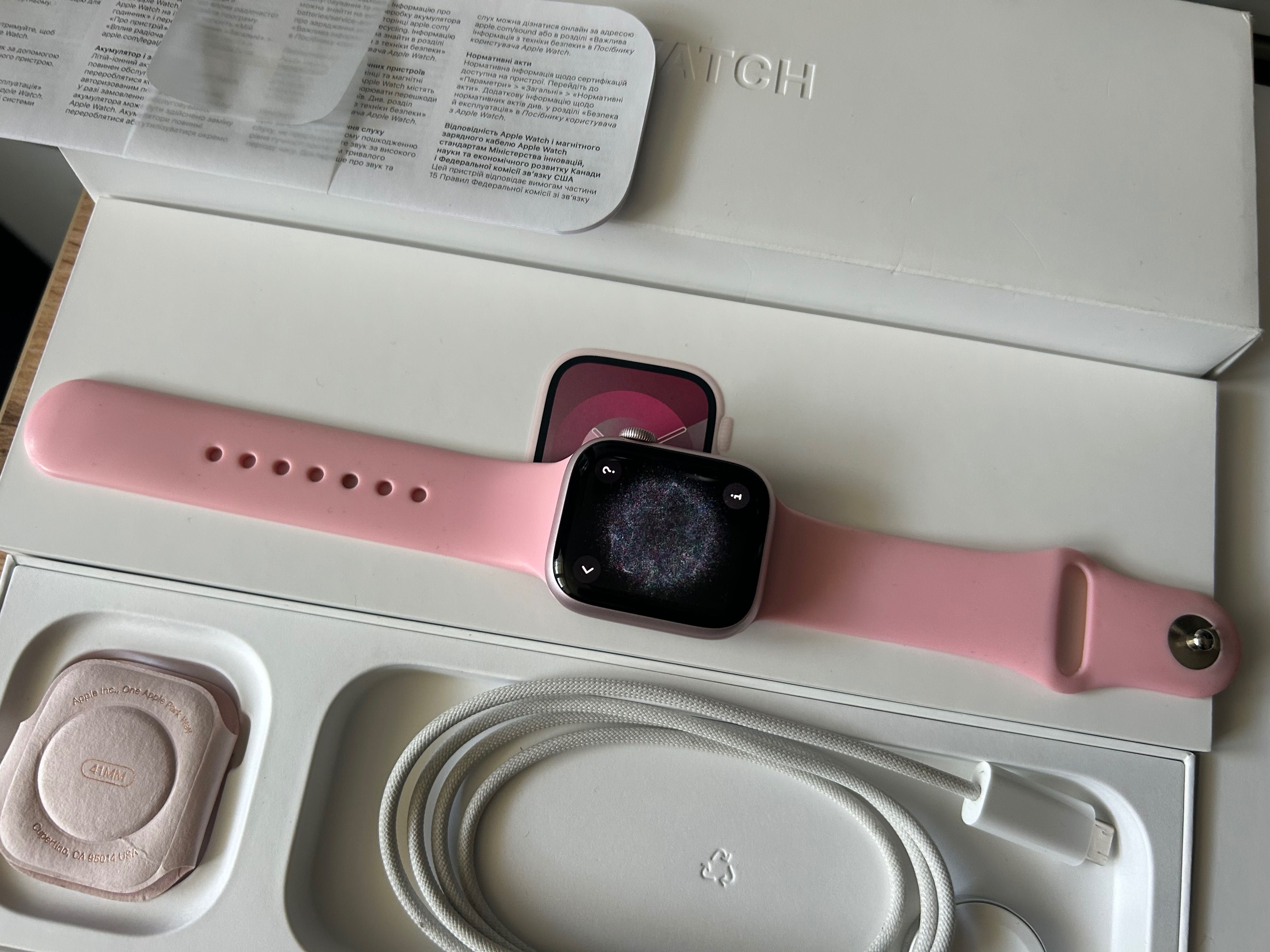 Zegarek Aplle Watch Series 9 41mm/A2982/Cellular/Pink/Esim/Wys!