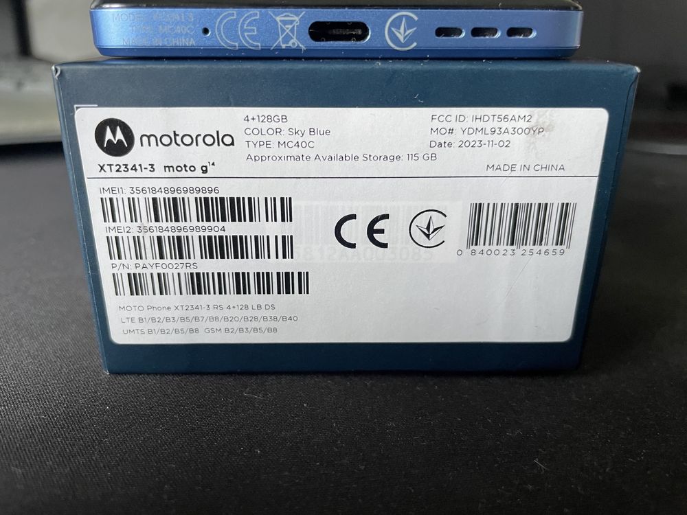 Motorola Moto G14 4 128 на гарантії