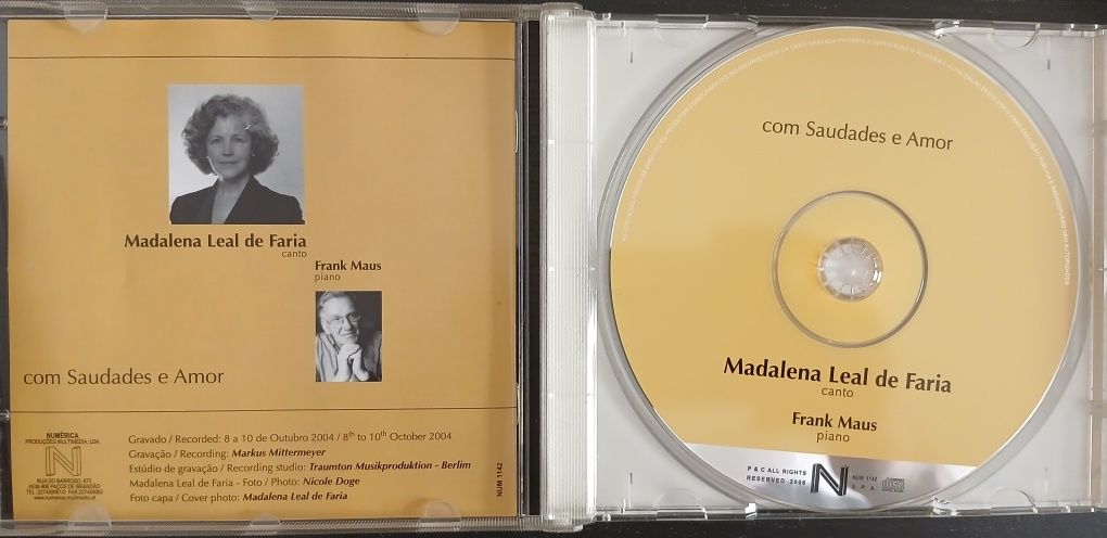 CD Madalena Leal de Faria - Com Saudades e Amor