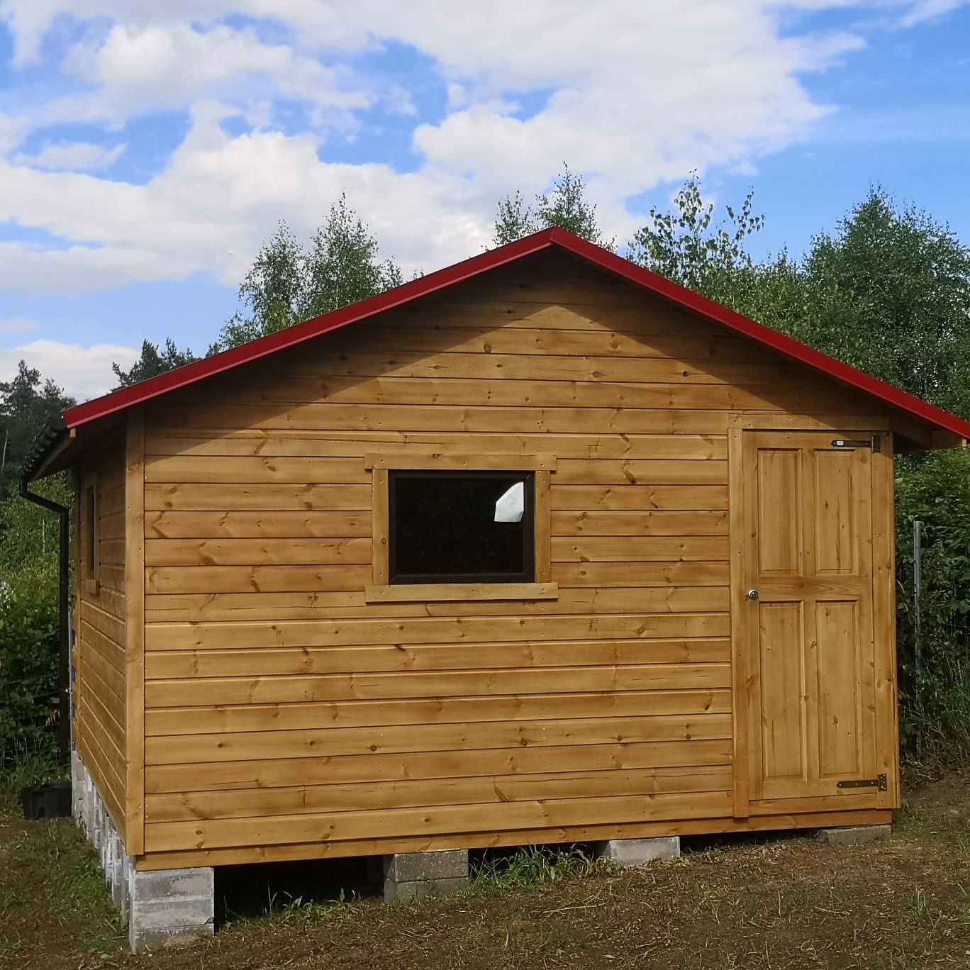 Domek letniskowy, narzędziowy, ogrodowy z drewna sosnowego