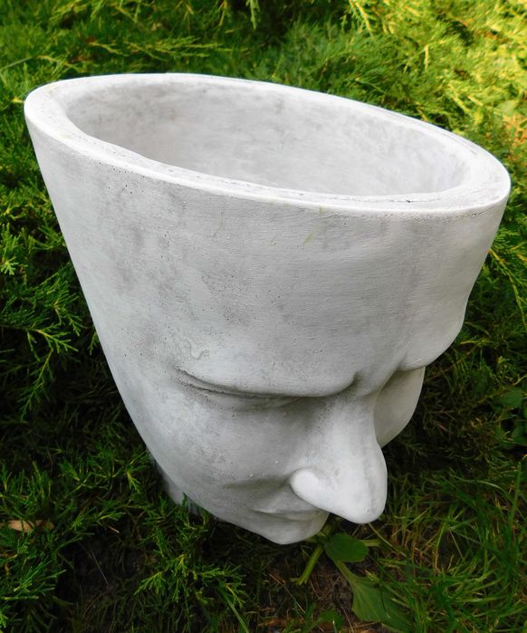 Ozdoba betonowa Ogród Dom Głowa Solidna Oryginalna donica