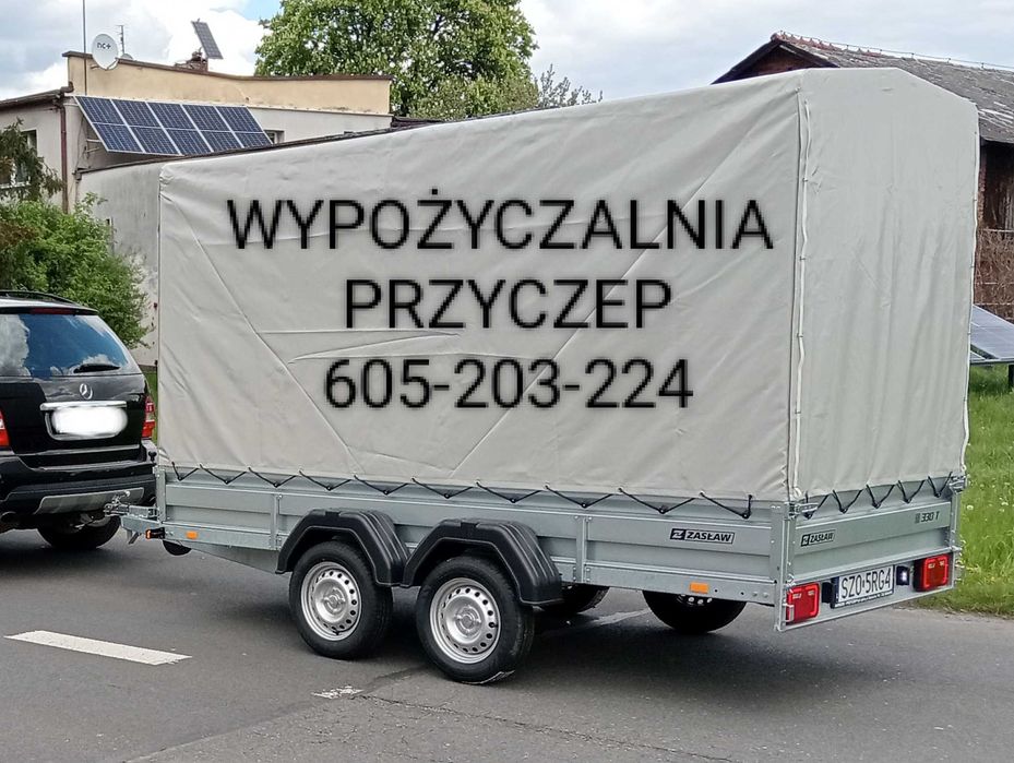 Wypożyczalnia / wynajem  przyczep / przyczepek  Żory 6O5-2O3-224