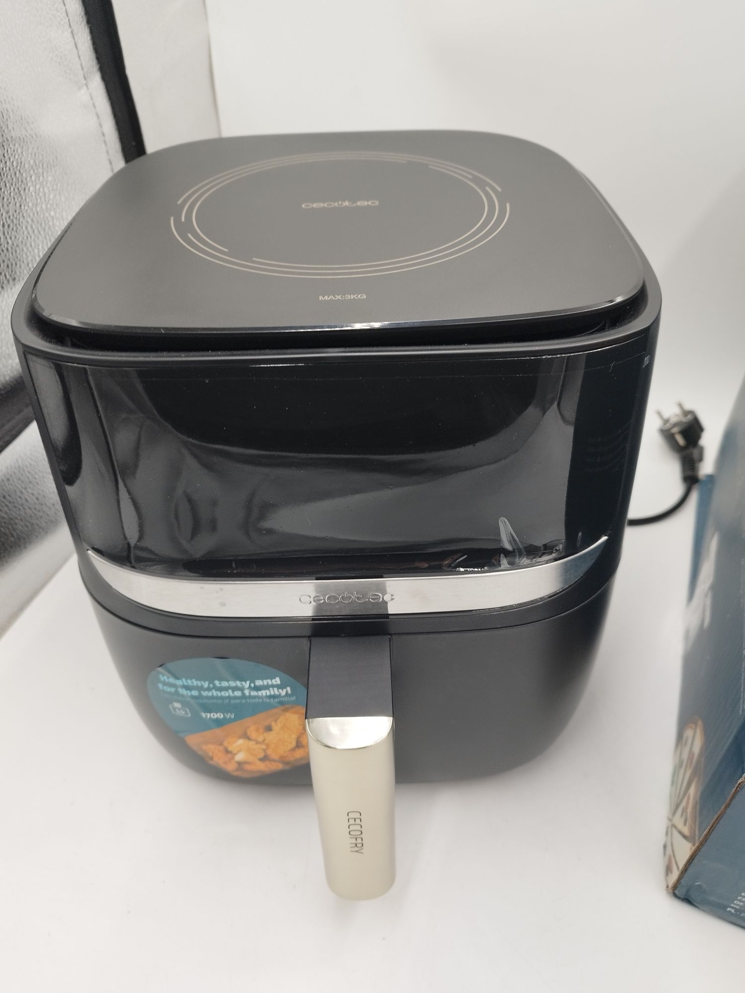 Cecotec advance precision 5.5l frytkownica beztłuszczowa