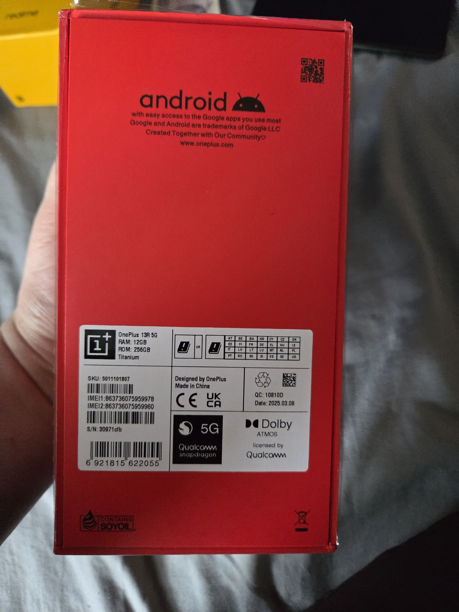 Oneplus 13r 12/256