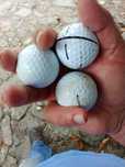 Bolas de golfe usadas