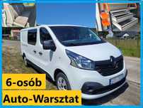 Renault Trafic Long 6-osób Auto-Warsztat  Webasto + Klima  Hak 2T 2xDrzwi boczne