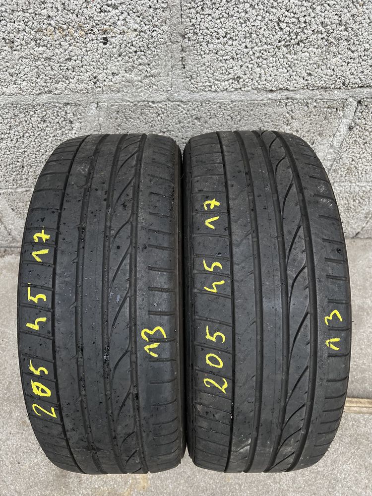 Dwie opony bridgestone potenza re050A 205/45/17