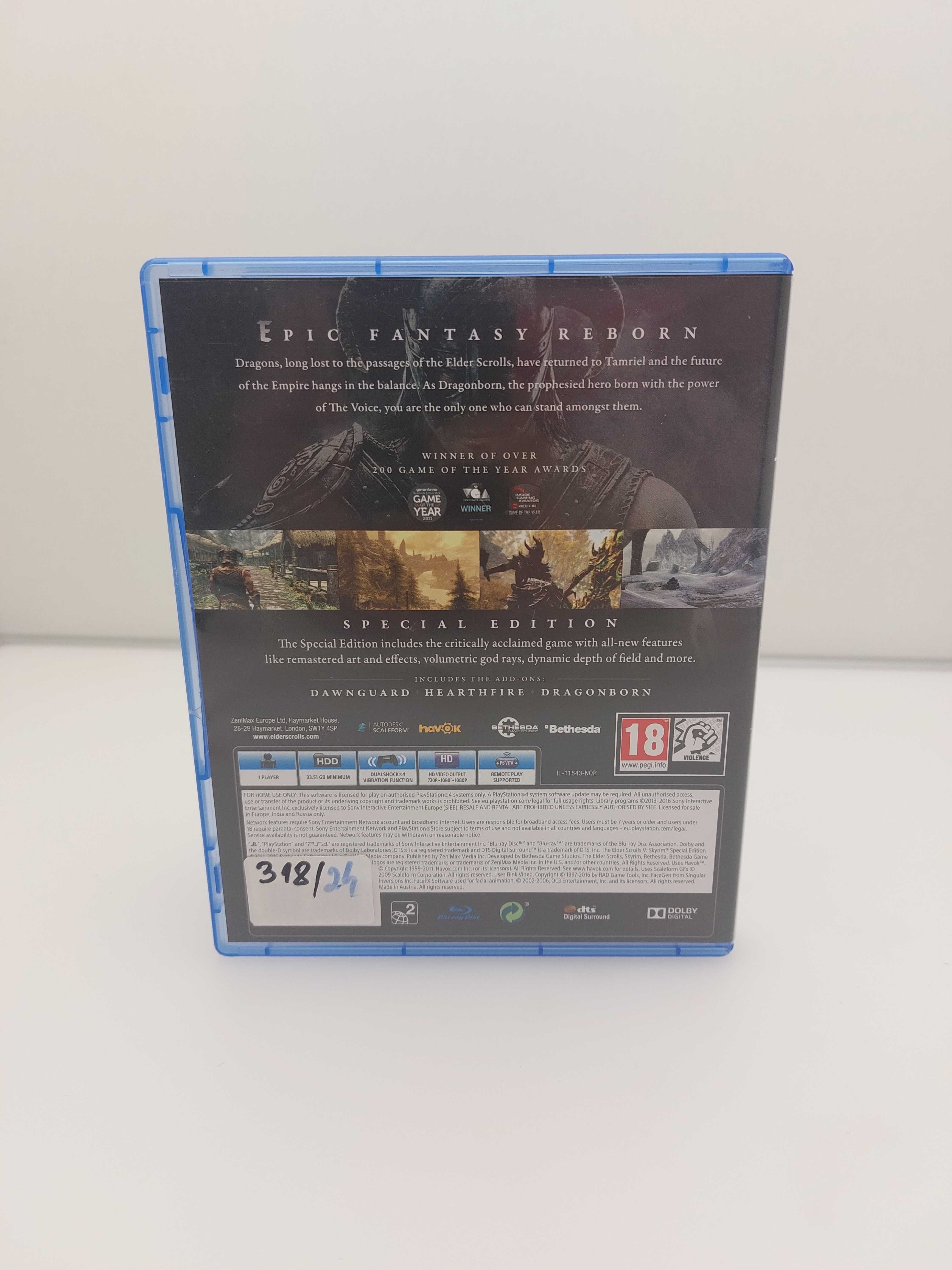 Skyrim wersja pudełkowa PS4