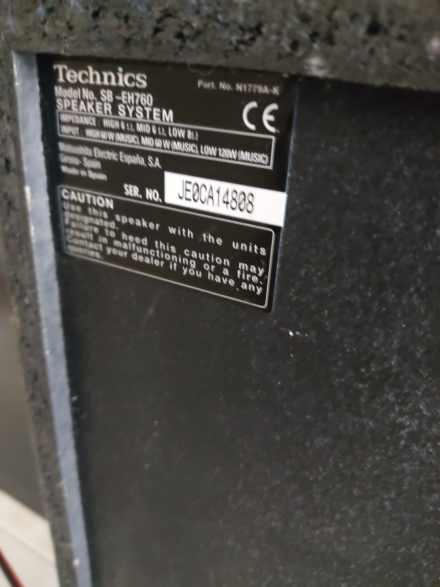 Colunas Technics 120W