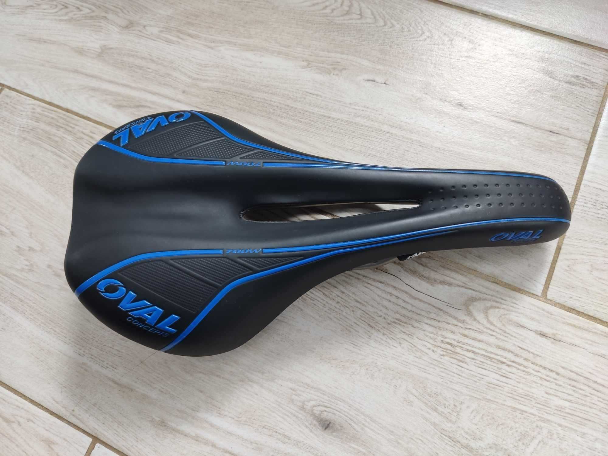 Siodełko szosa gravel OVAL Concept 700W CrMo jak nowe ok. 270g 140x260