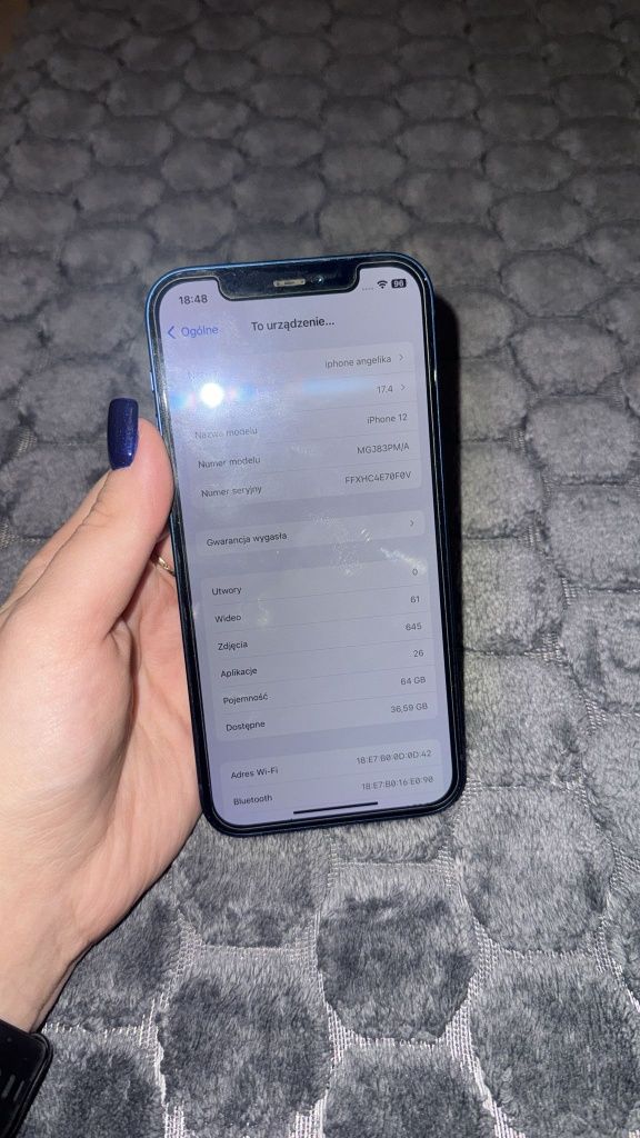 IPhone 12 granatowy