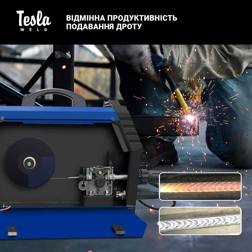 Проволока сварочная флюсовая Tesla Weld E71T-GS 0,8мм 5кг самозащитная