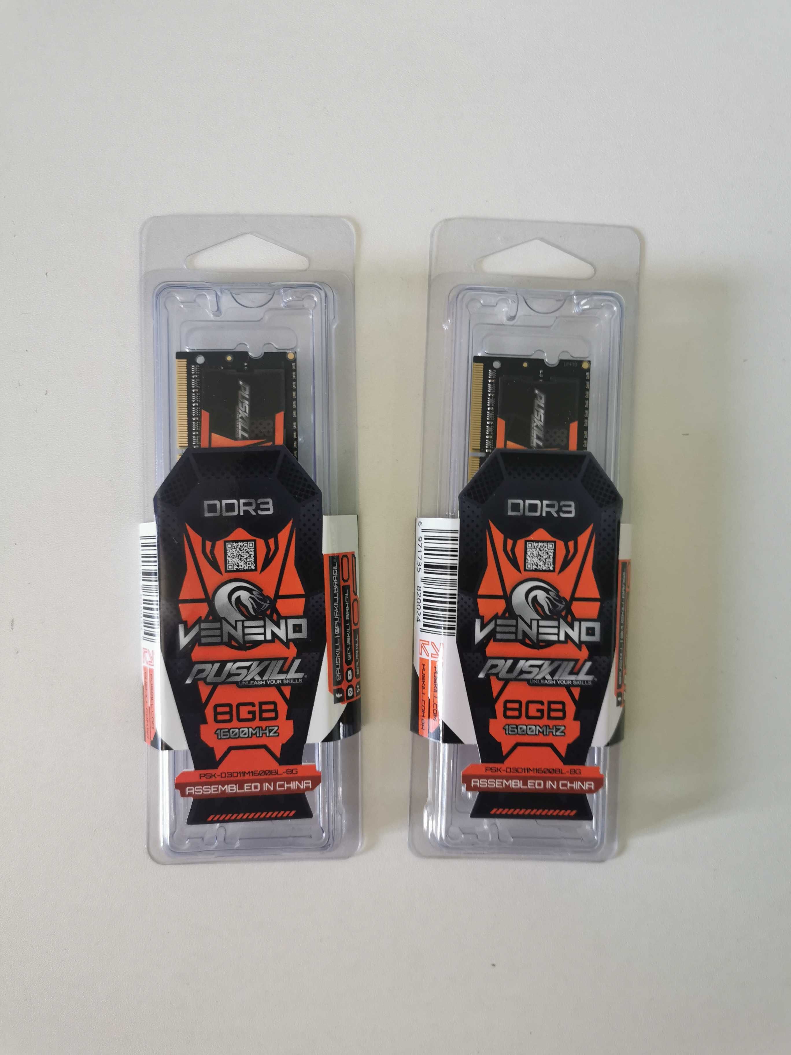 Оперативна пам'ять Puskill DDR3L-1600 8Gb для ноутбука SoDIMM нова