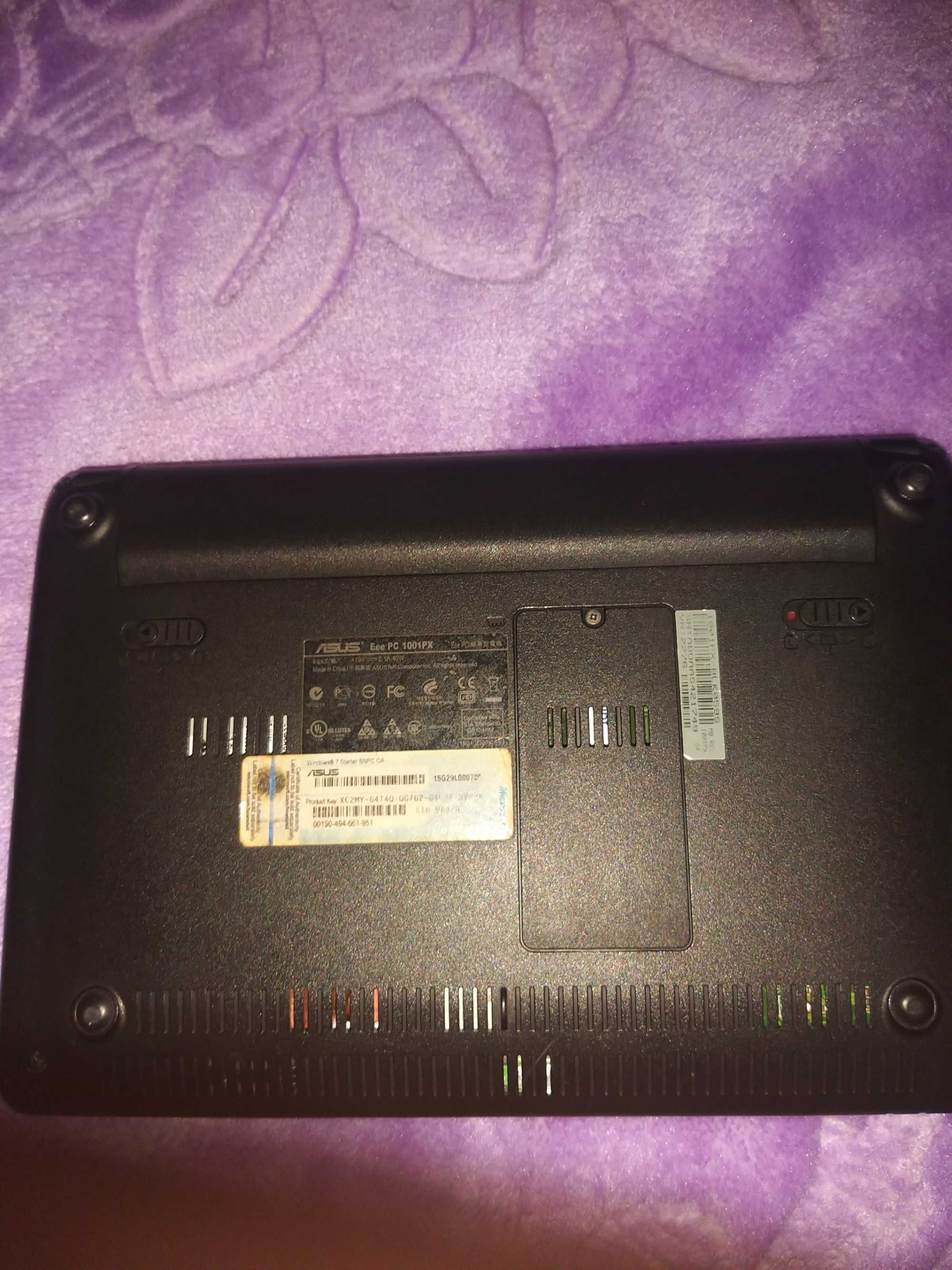 Asus eee pc 1001px 2GB ram 250GB Dysk Win7