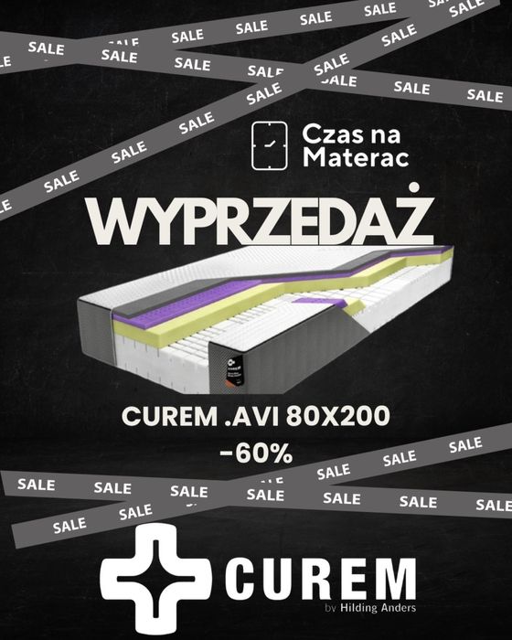 Materac Curem .AVI 80x200 wyprzedaz ekspozycji -60%