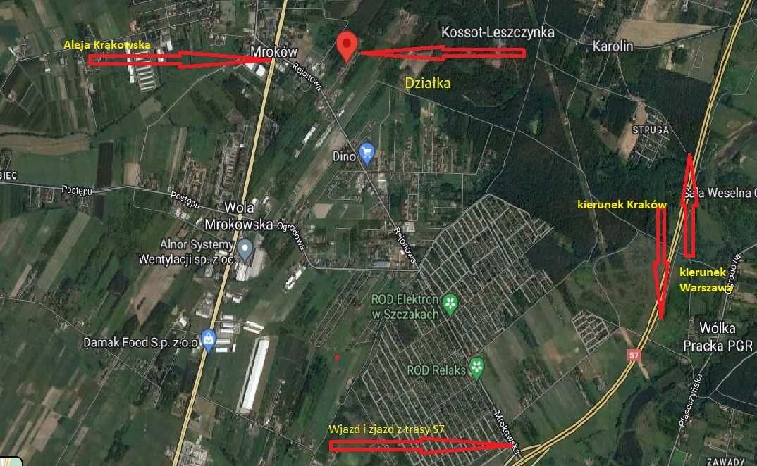 Działka budowlana Kolonia Mrokowska 1201 m